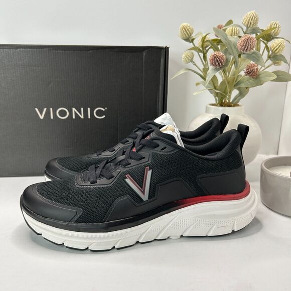 Vionic MWalk Max Walking Sneaker Water Repellent Black J0146F1001 Men 8.5M NWB - Picture 3 of 9